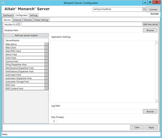 Monarch Server v2021.0 Installation Guide - Configuring Servers