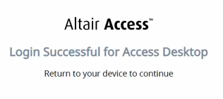 Successful Login