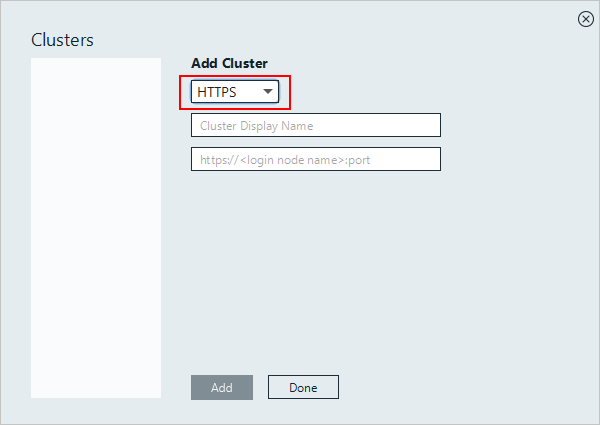 Adding a Cluster
