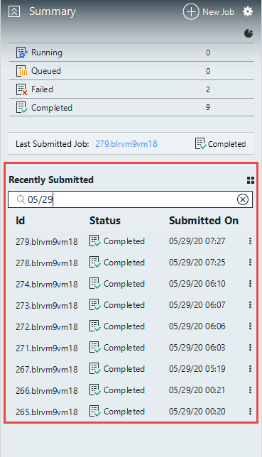 Filtered list using date