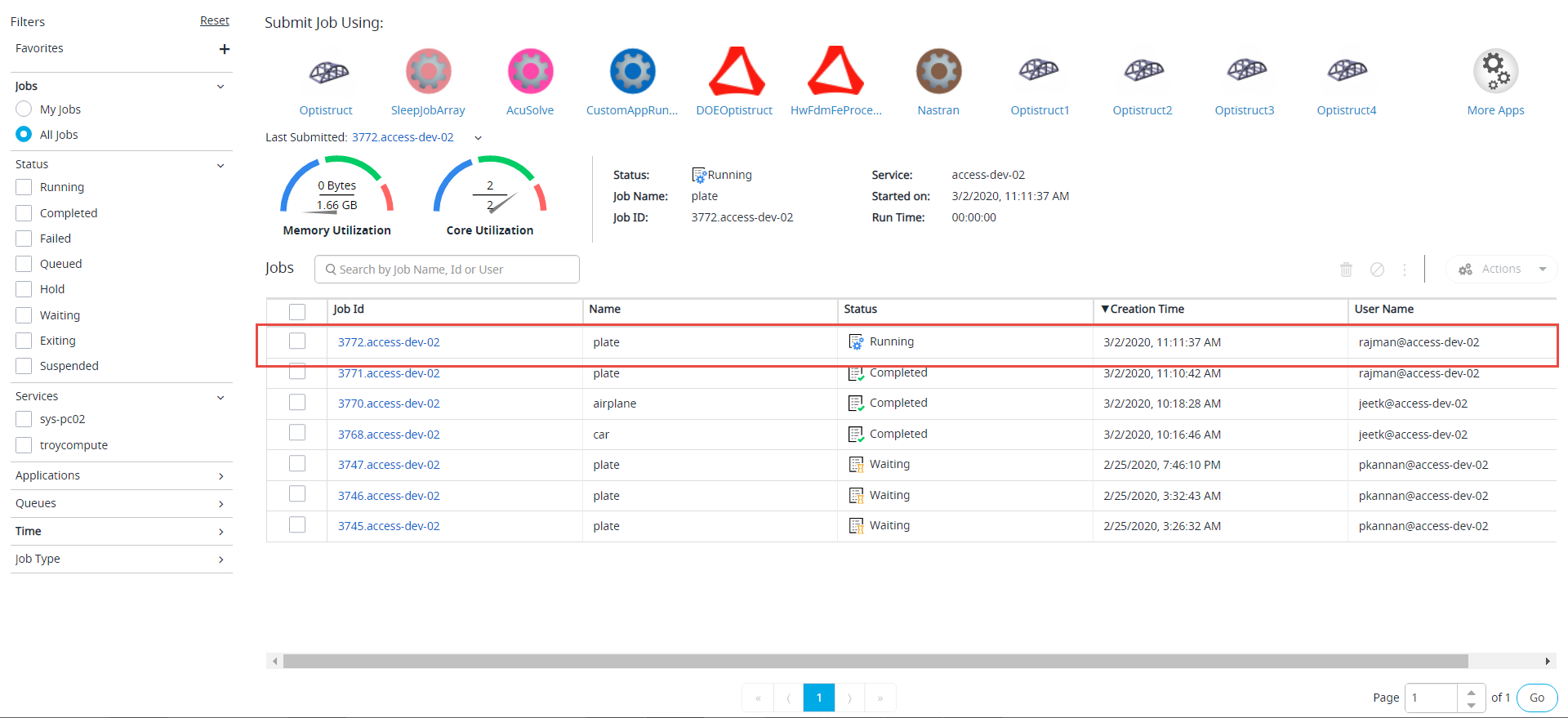 Job Monitoring