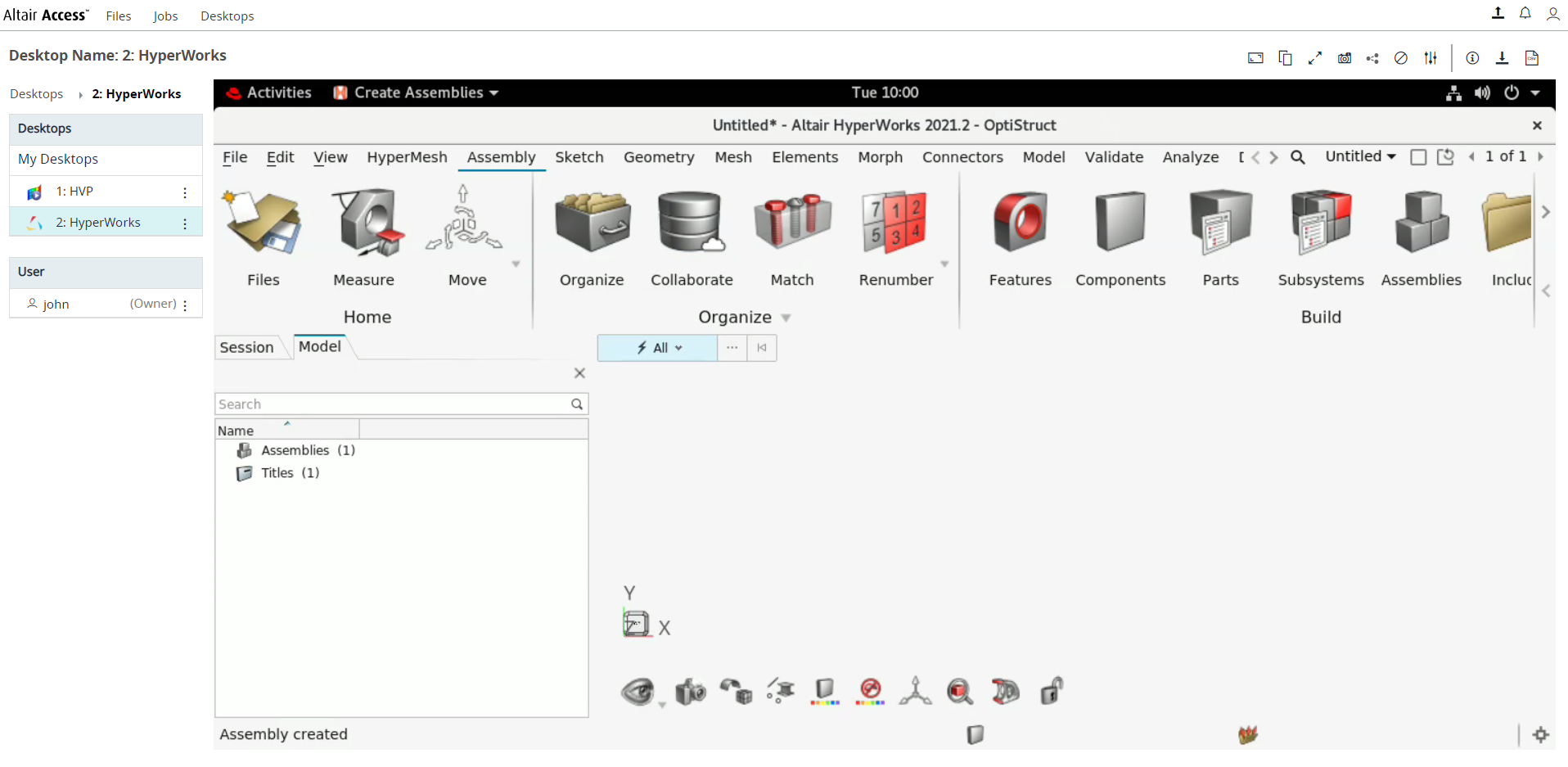 Remote Desktops Interactive Application