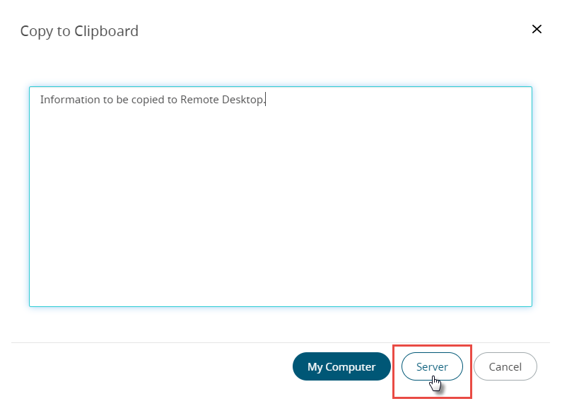 Copy Clipboard Information to Remote