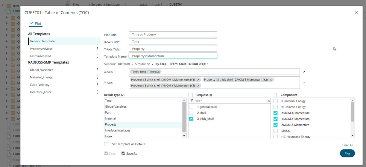 Select Plot Parameters