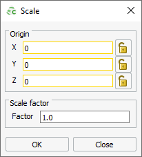 Dialog Scale Scaling Geometry