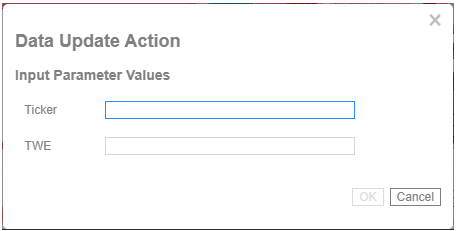 Altair Panopticon Web Authoring Help - Adding Data Update Actions