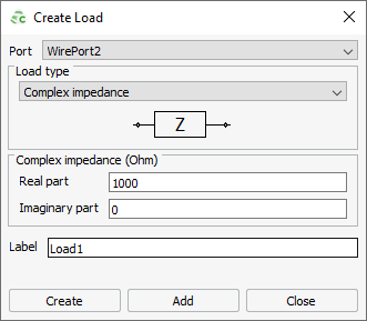 Adding a Complex Load to a Port