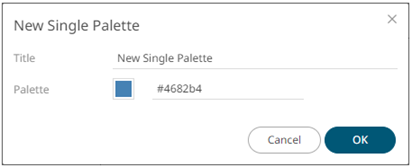 Creating a New Single Color Palette