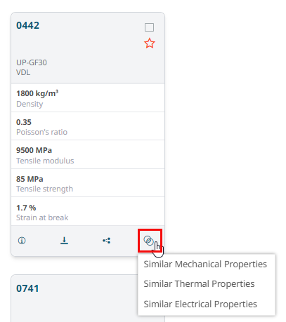 Select Similar Material Property Profile