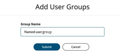 Add User Groups