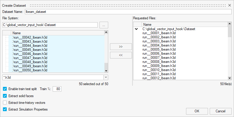 PhysicsAI-T: 3020 Hook for Global Input and Output Vectors