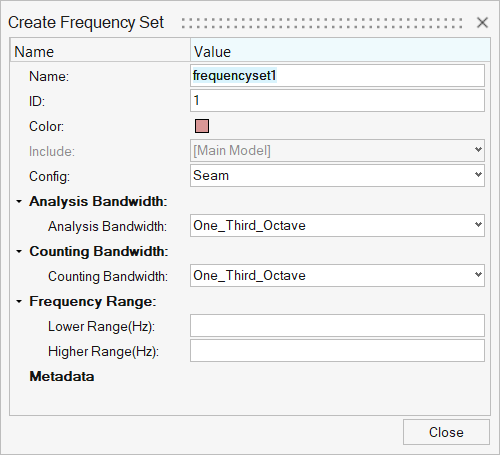Frequency Parameters